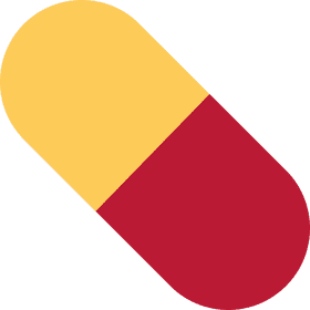 Vibrant Two-Tone Capsule Pill PNG