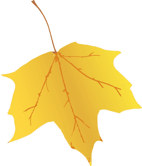 Golden Autumn Leaf Delight PNG