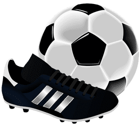 Soccer Gear Ball and Cleat Essentials PNG