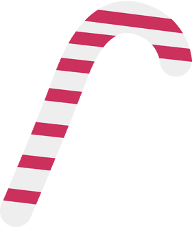 Festive Striped Walking Cane PNG