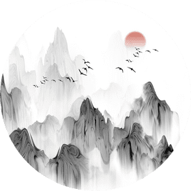 Serene Flight of the Mountain Birds PNG