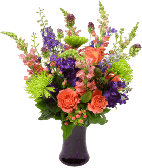 Vibrant Spring Flower Arrangement PNG