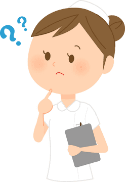 Curious Nurse Contemplating Patient Care PNG