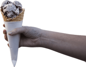 Deliciously Chilly Ice Cream Cone Delight PNG