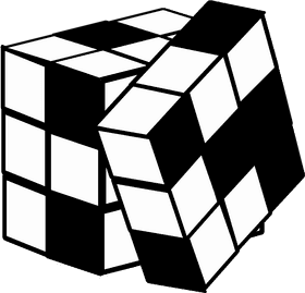 Ice Cube Illusion A Frozen Geometry PNG