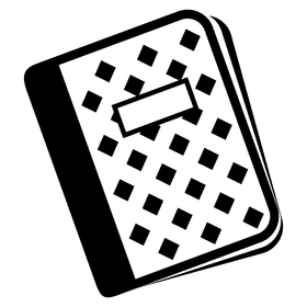 Sleek Patterned Notebook for Creative Ideas PNG