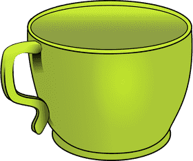 Bright Green Gelato Cup Delight PNG