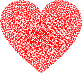 Vibrant Heart of Love and Connection PNG