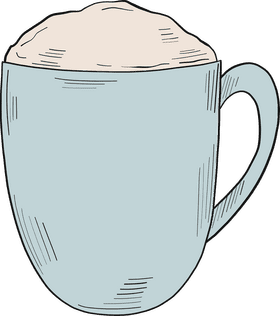 Delightful Coffee Creamy Indulgence PNG