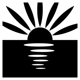 Radiant Sunrise Over Gentle Waters PNG