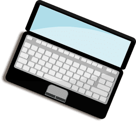 Stylish Modern Laptop with Sleek Design PNG