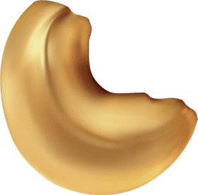 Golden Cashew Nut Delight PNG