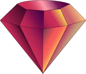 Radiant Ruby Gem Jewel PNG