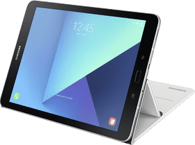 Sleek Samsung Tablet with Stand Feature PNG
