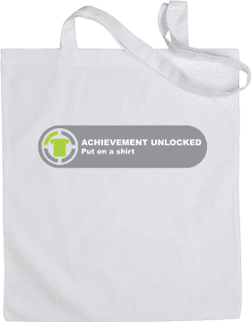 Achievement Unlocked Tote Bag PNG