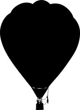 Majestic Hot Air Balloon at Sunrise PNG