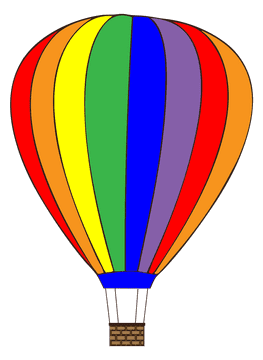 Vibrant Rainbow Balloon Adventure PNG