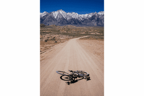 Scenic Toll Road Adventure with Bicycle PNG