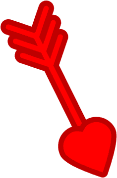 Heartfelt Arrow of Love PNG