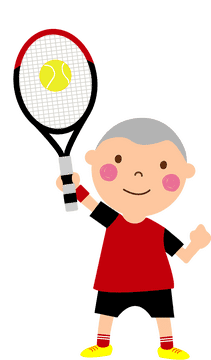 Tennis Player Ready for Action! PNG