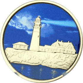 Serene Lighthouse by the Calm Waters PNG