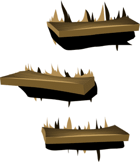 Wooden Ladder with Jagged Edges PNG