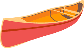 Vibrant Canoe Paddle for Water Adventures PNG