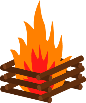 Campfire's Warm Embrace of Friends and Stories PNG