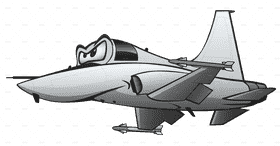 Cartoon Airplane of Adventure and Speed PNG