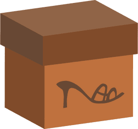 Stylish Shoe Box with Chic Design PNG