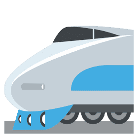 Futuristic High-Speed Train Design PNG