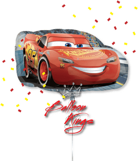 Lightning McQueen Car Balloon Celebration PNG