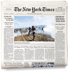 Newspaper Stand Gateway to Today's Headlines PNG