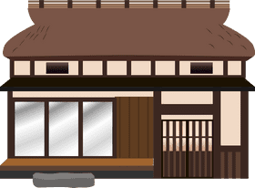 Traditional Japanese House of Tranquility PNG