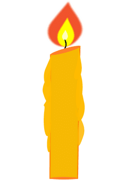Radiant Candle of Warmth and Light PNG