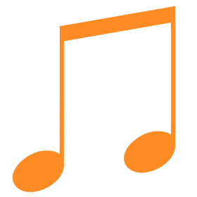 Vibrant Music Note Melody Design PNG