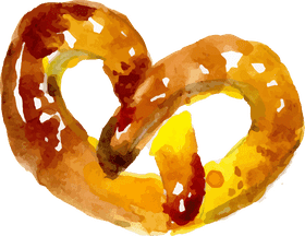 Deliciously Cheesy Pretzel Snack Delight PNG