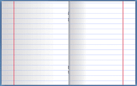 Open Notebook with Blank Pages for Ideas PNG