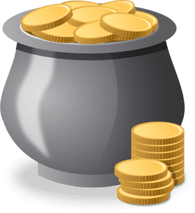 Treasure Pot of Abundant Money PNG