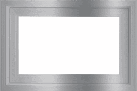 Sleek Silver Mirror Frame for Modern Spaces PNG