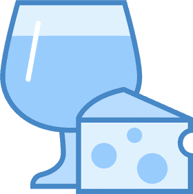 Bathroom Refreshment Water and Cheese Delight PNG