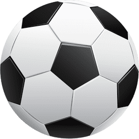 Classic Soccer Ball Design PNG