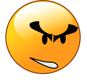 Angry Emoticon with Attitude PNG
