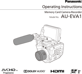 Cinema Equipment Panasonic AU-EVA1 User Guide PNG