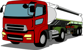 Bold Red Delivery Truck for Efficient Transport PNG