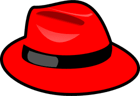 Vibrant Red Classic Hat PNG