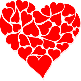 Whimsical Heart Collection of Love PNG