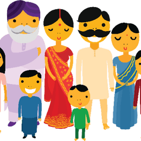 Colorful Family Moments Celebrating Togetherness PNG