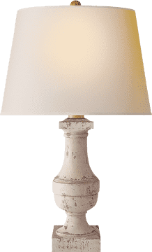 Elegant Vintage Oil Lamp with Soft Shade PNG