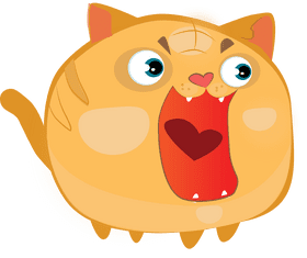LOL Surprise Adorable Cat with a Big Heart PNG